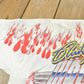 Vintage 1999 Rusty Wallace Harley Davidson All Over Print Flames NASCAR Racing T-Shirt Mens L