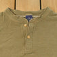Vintage 1990s Duofold Blank Henley Long Sleeve Shirt Men's L