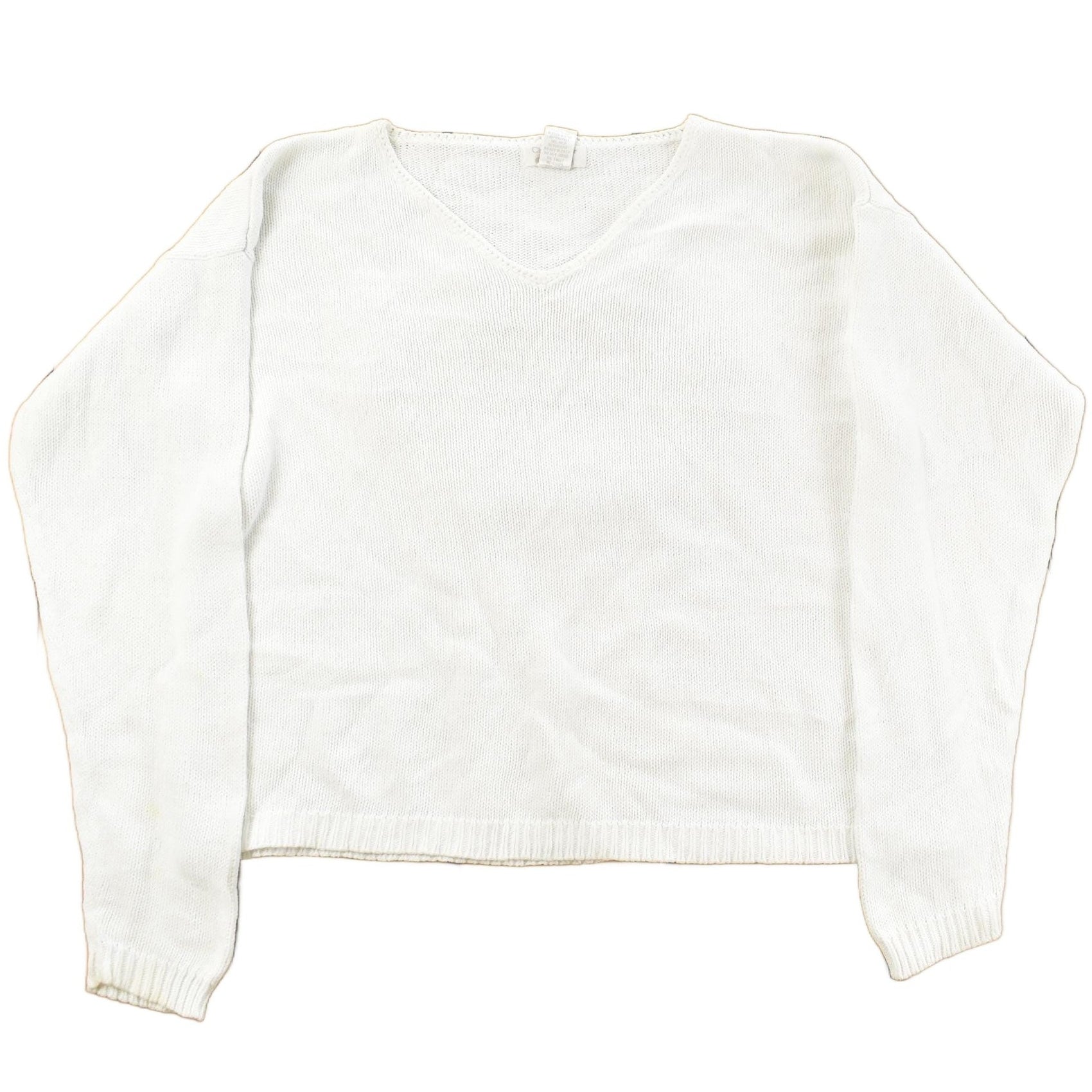 Vintage 1990s Christopher & Banks V Neck Knit Crewneck Sweater Women's S