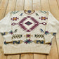 Vintage 1990s Gant Aztec Southwest Cotton Knit Crewneck Pullover Sweater Men's L / 90s Streetwear / Chunky Sweatshirt