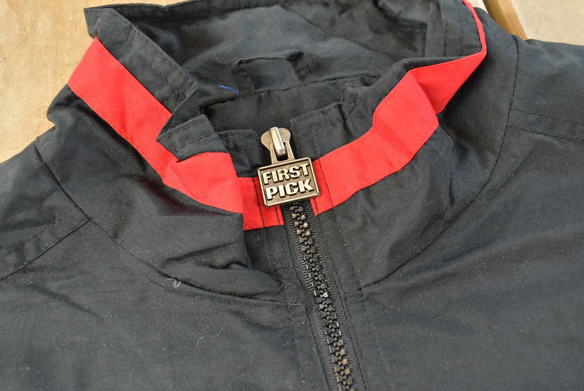 Vintage 1990s Chicago Bulls NBA First Pick Basketball Windbreaker Jacket Men's 2XL