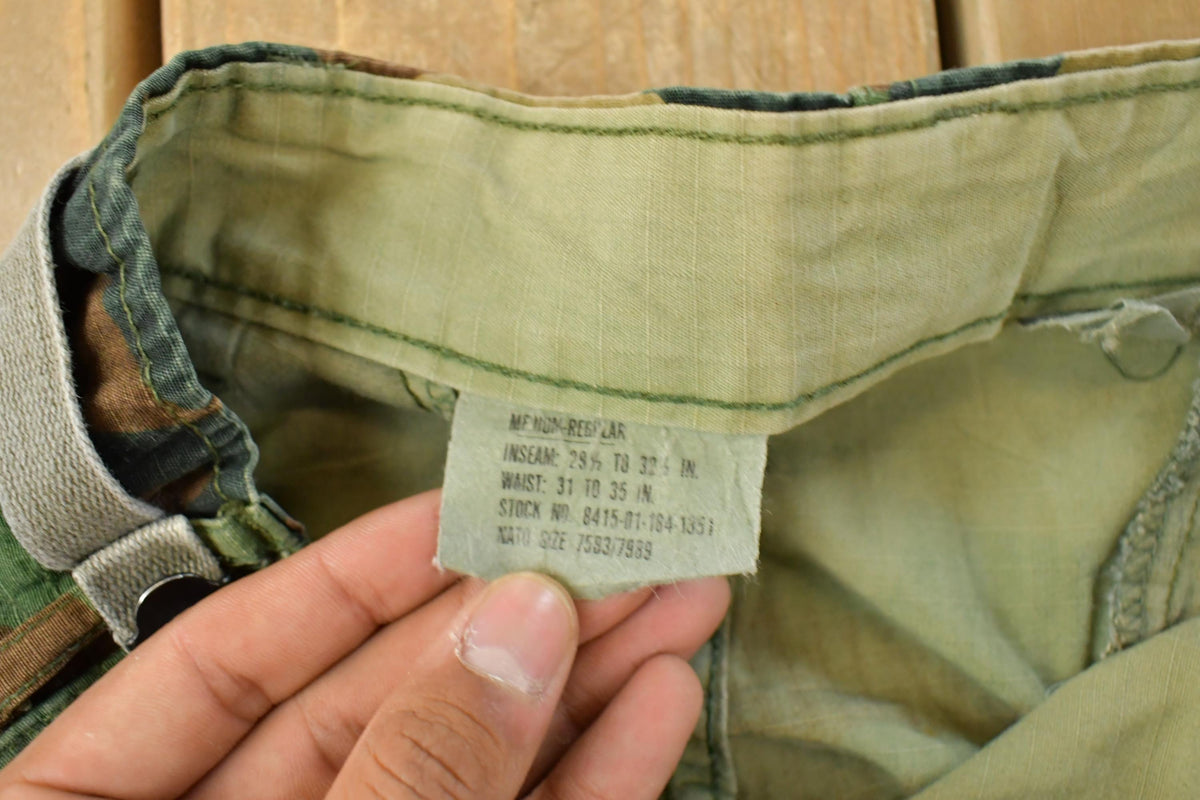 Vintage 2000s Cabela's Army Military Woodland Camo Cargo Pants Men's M