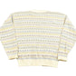 Vintage 1990s Steeple Chase Knitted Striped Crewneck Sweater Men's Medium