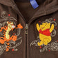 Vintage 2000s Disney Eeyore Embroidered Full Zip Fleece Hoodie Women's L