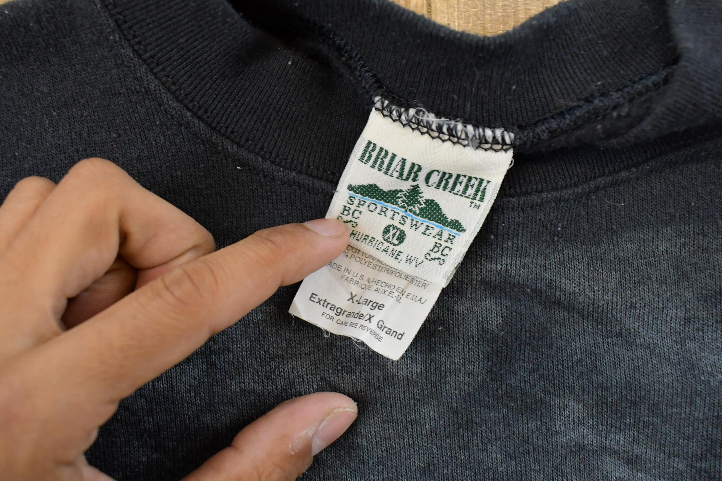 Vintage 1990s Bear American Wilderness Crewneck Sweatshirt Mens XL