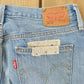 Vintage 2000s Levi's Distressed Patchwork Denim Jeans Men's 30 x 28