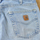 Vintage 2000s Carhartt Relaxed Fit Distressed Workwear Denim Jeans Men's 34 x 31.5