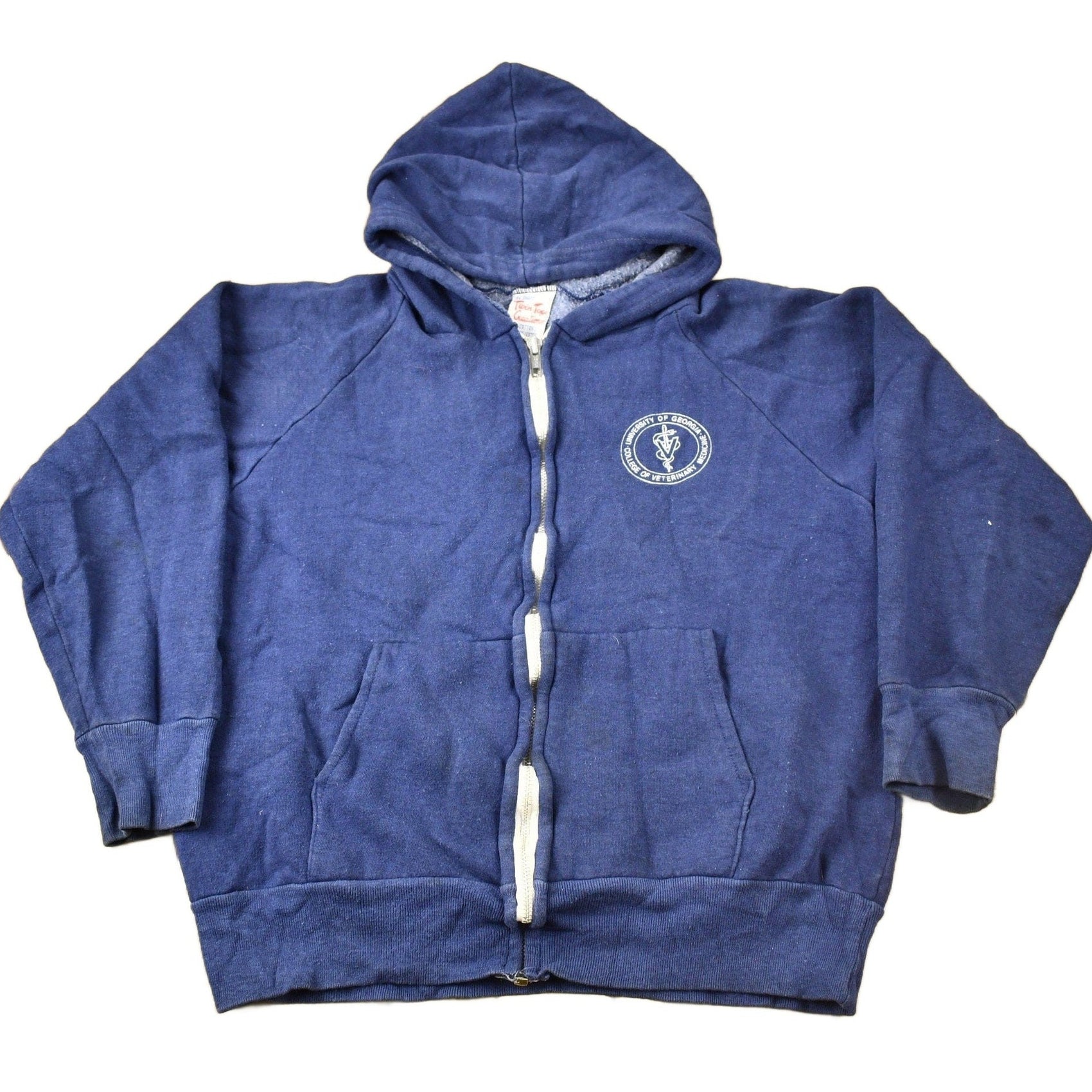 Vintage 1980s University of Georgia Collegiate Raglan Hoodie Women's S