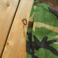 Vintage 1990s Woodland Camo Fleece Quarter Zip Up Sweatshirt Men's L