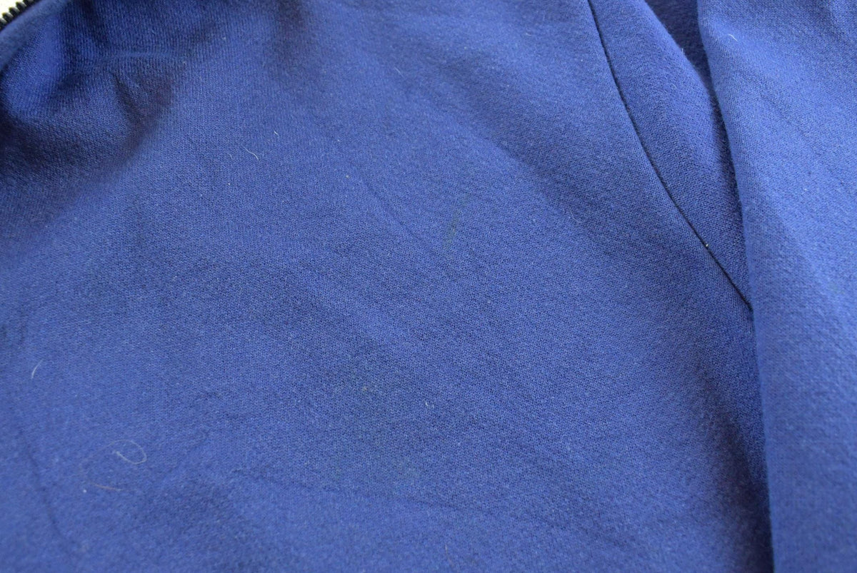 Vintage 1990s Sno King Blue Thermal Lined Full Zip Up Hoodie Sweatshirt Men's XL