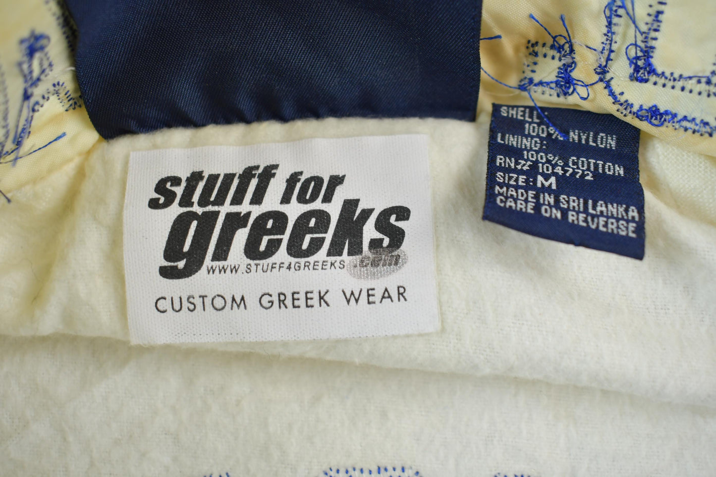 Vintage 1980s Veste Phi Beta Sigma Fraternity Line Jacket Men's Medium