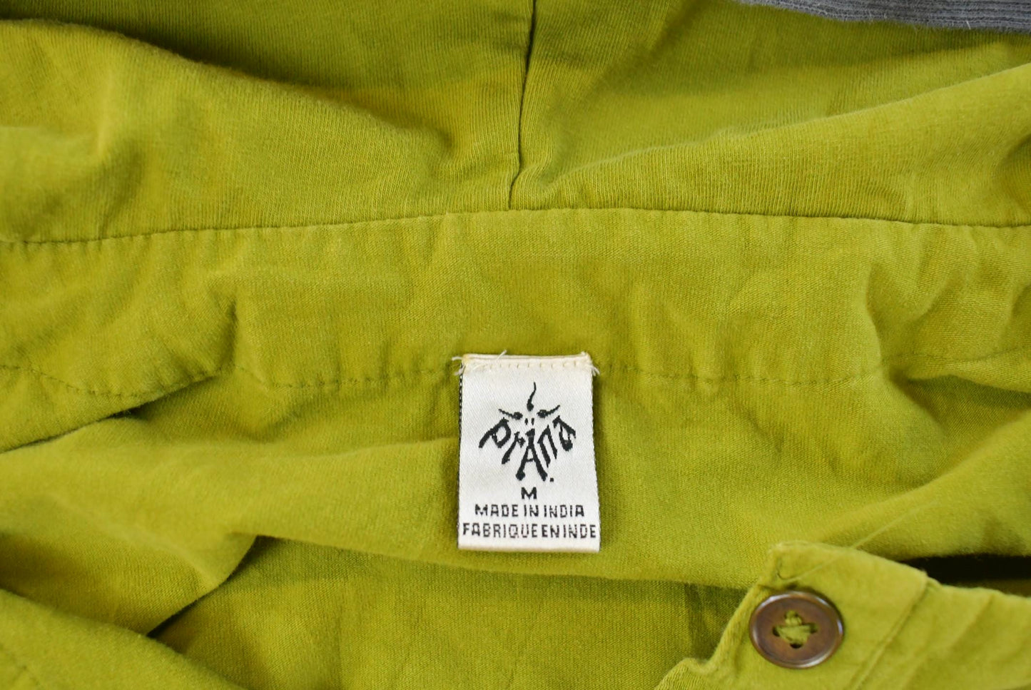Vintage Y2K Prana Hooded Henley Shirt Women's M