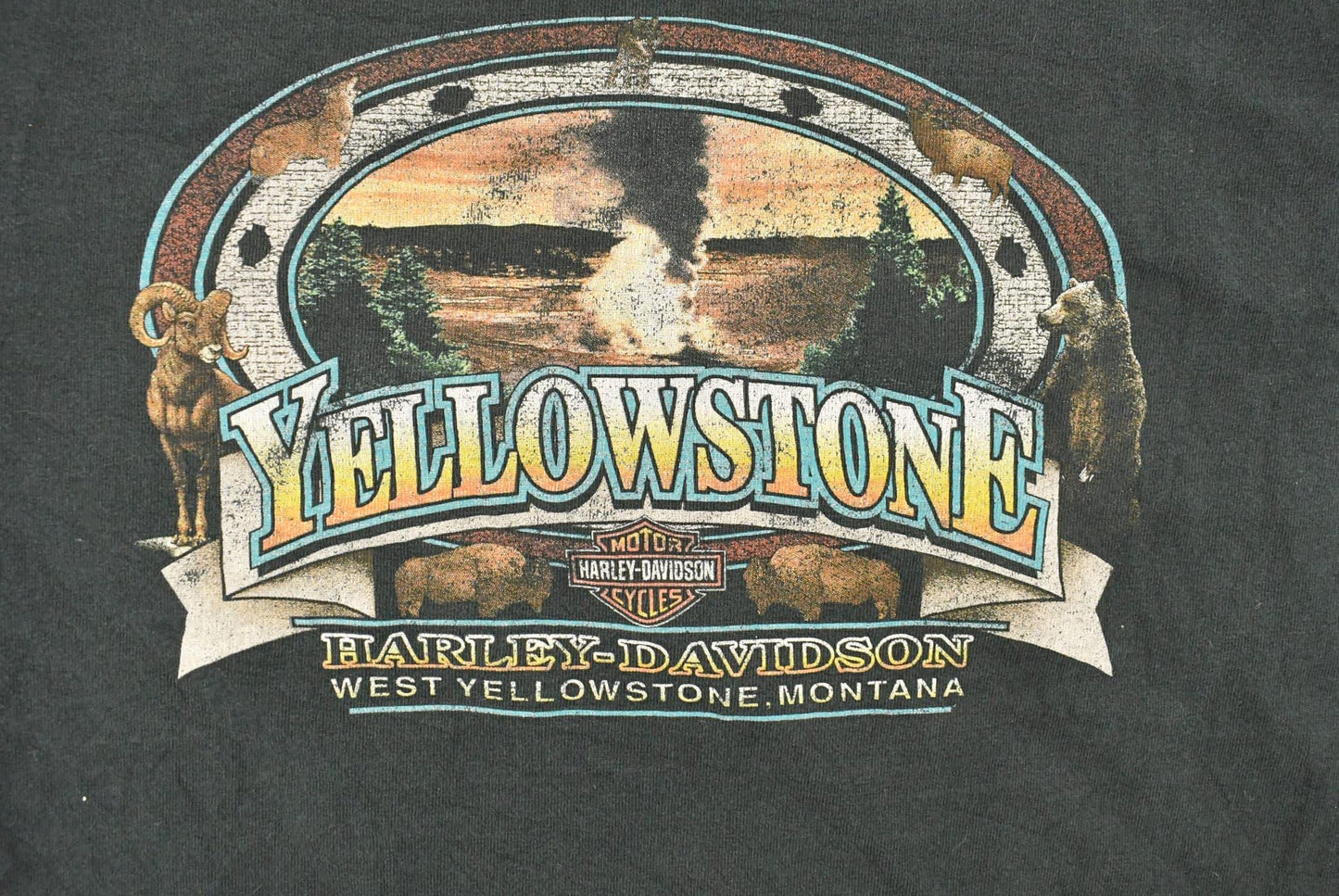 Vintage 1990s Harley Davidson Motorcycles Long Sleeve T-Shirt Men's 3XL