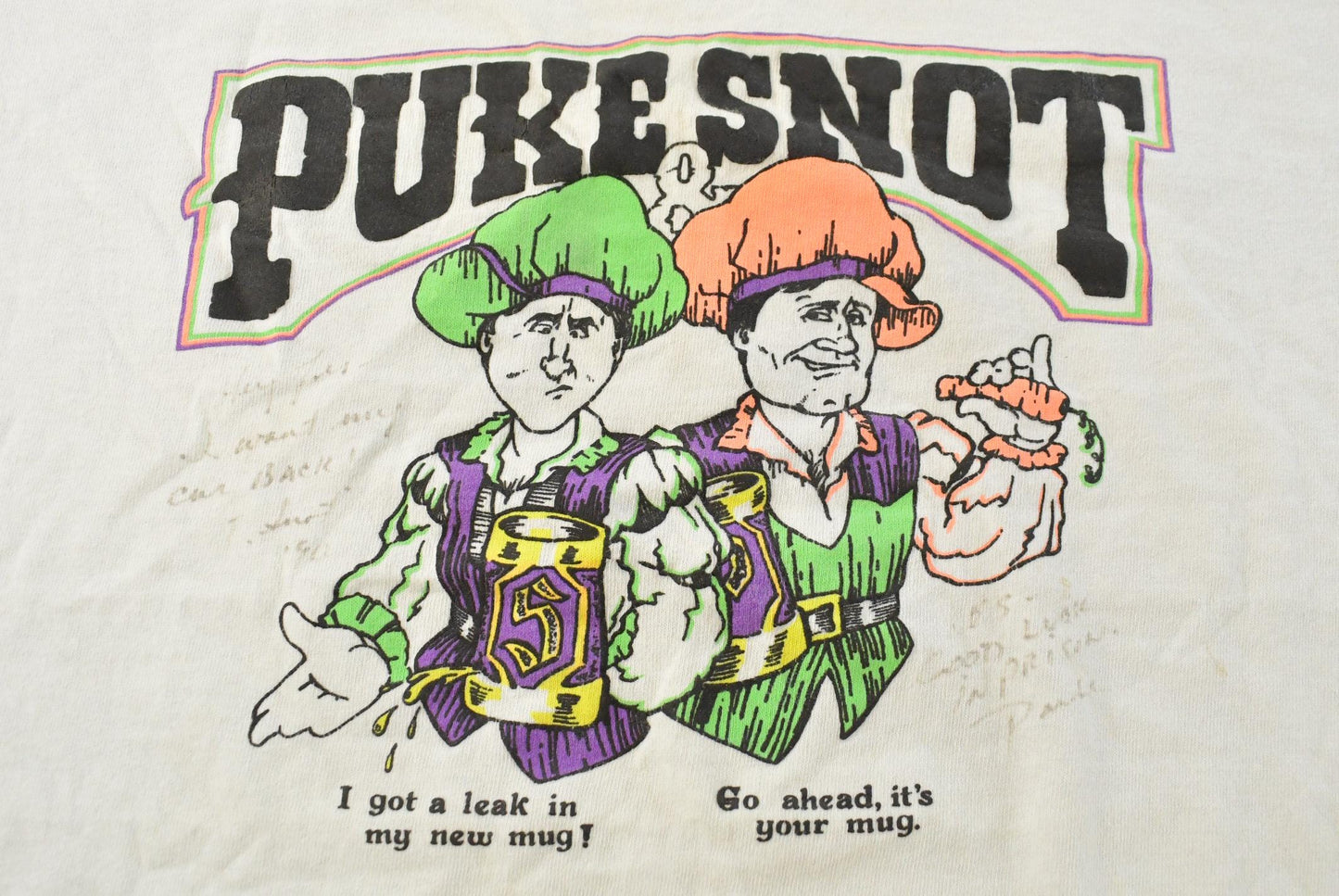 Vintage 1990s Puke & Snot Comedy Graphic T-Shirt Men's L