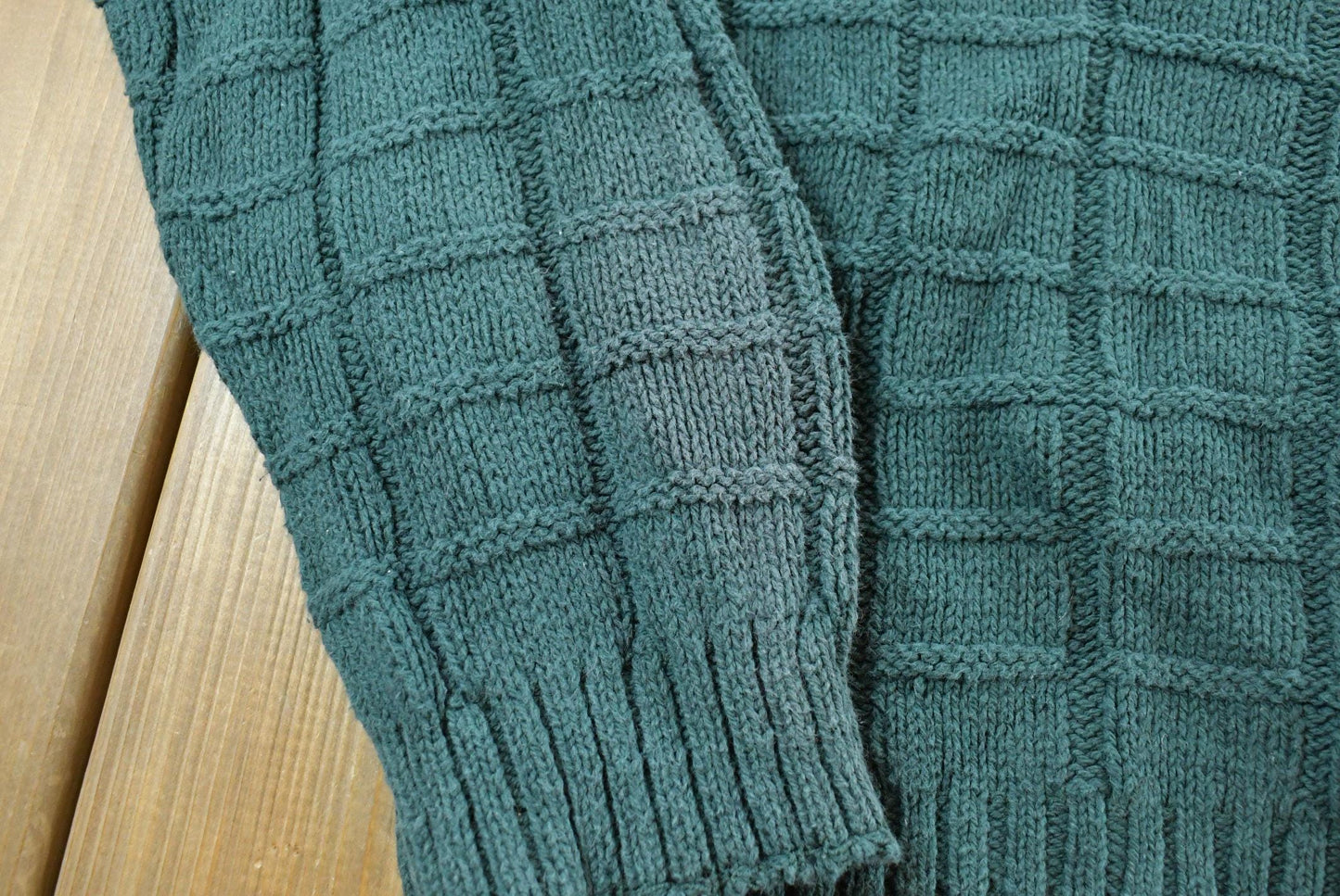 Vintage Tony Lambert Knitted Textured Sweater Mens L