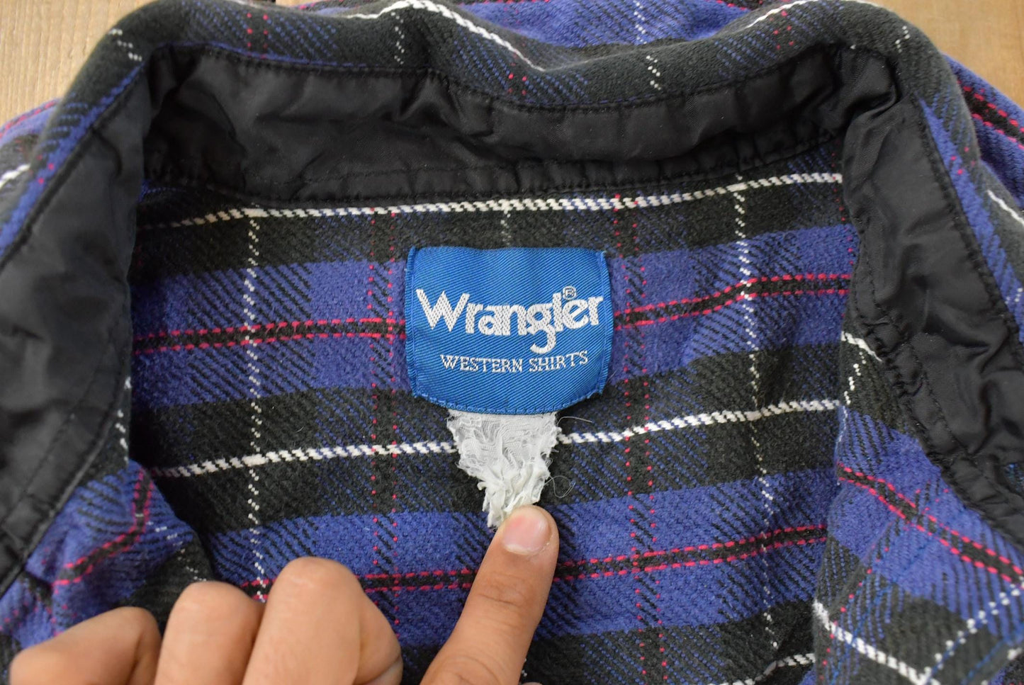 Vintage 1990s Wrangler Plaid Pearl Snap Western Shirt Mens XL