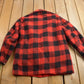 Vintage 1960s 100% Wool Reversible Buffalo Plaid Jacket Men's Medium