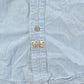 Vintage 1990s Bugle Boy Gold Crest Denim Button Up Shirt Men's Large