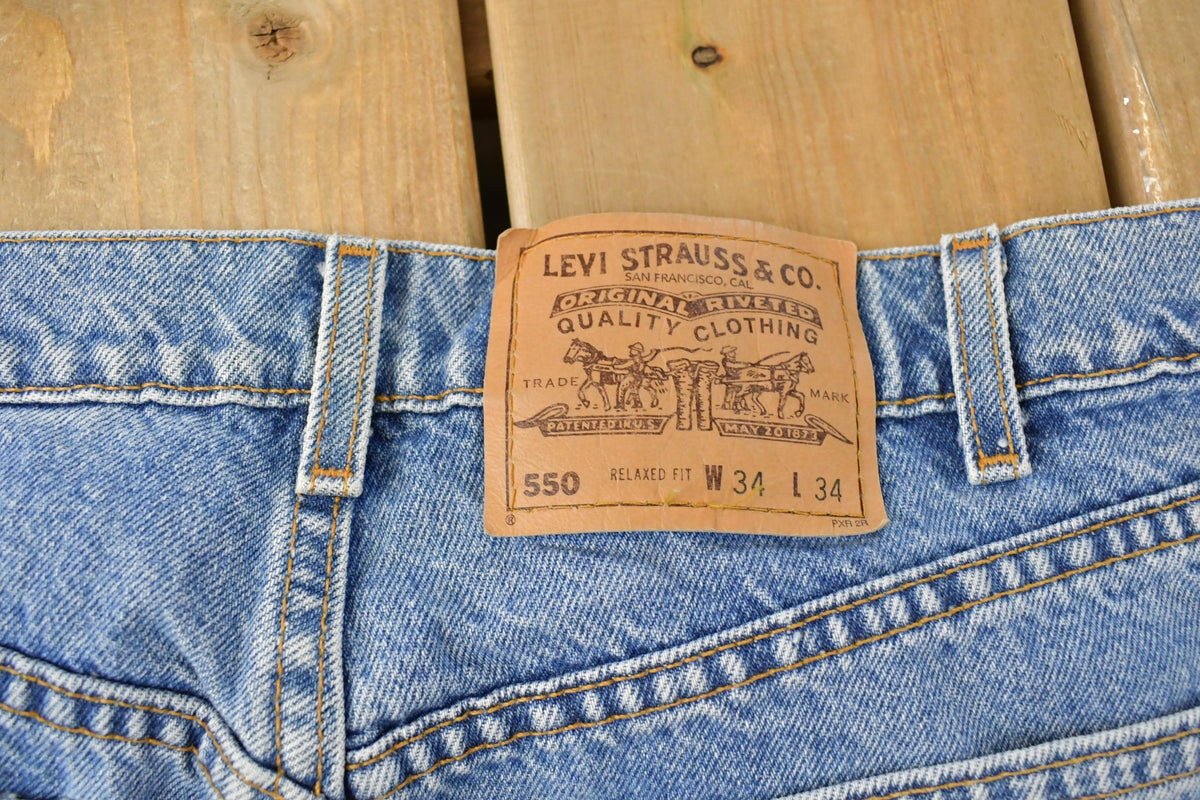 Vintage 1990s Levi's Orange Tab 550 Relaxed Fit Denim Jeans Men's 32 x 32.5