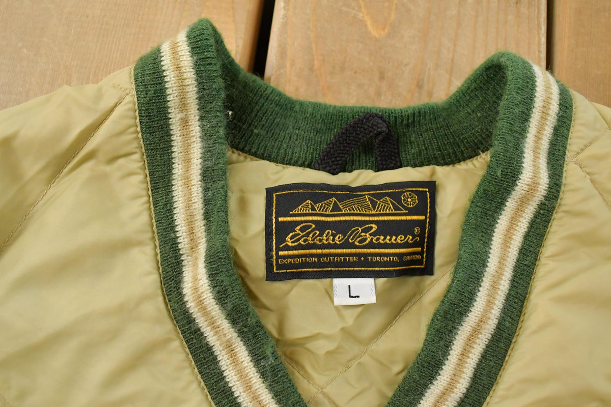 Vintage 1980s Eddie Bauer Pullover Down Jacket Men's Large