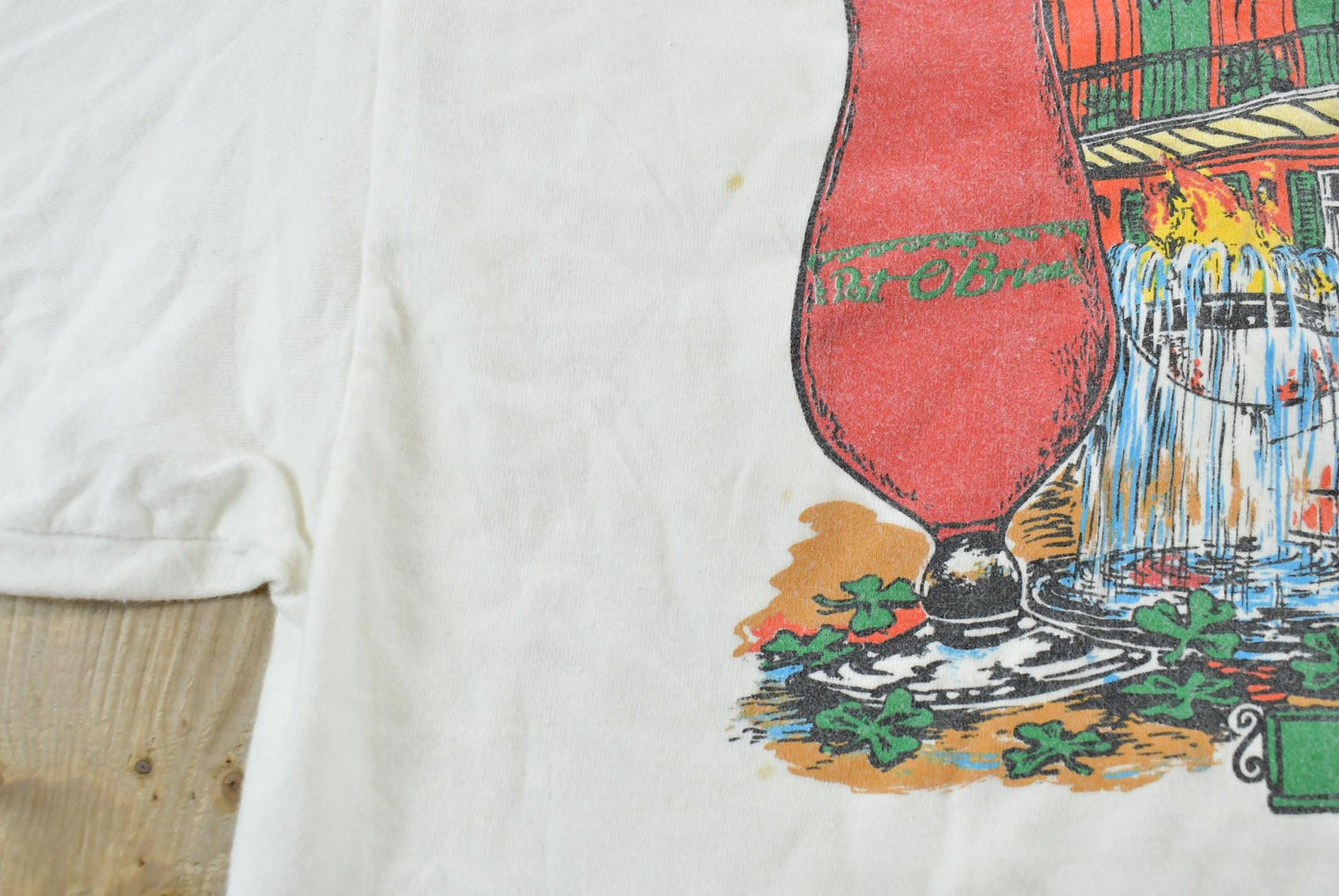 Vintage 2000s Pat O'Briens Bar New Orleans Louisiana Promotional Souvenir Pocket T-Shirt Men's XL
