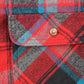 Vintage 1990s Five Brother Plaid Flannel Button Up Shirt Men's 2XL Tall