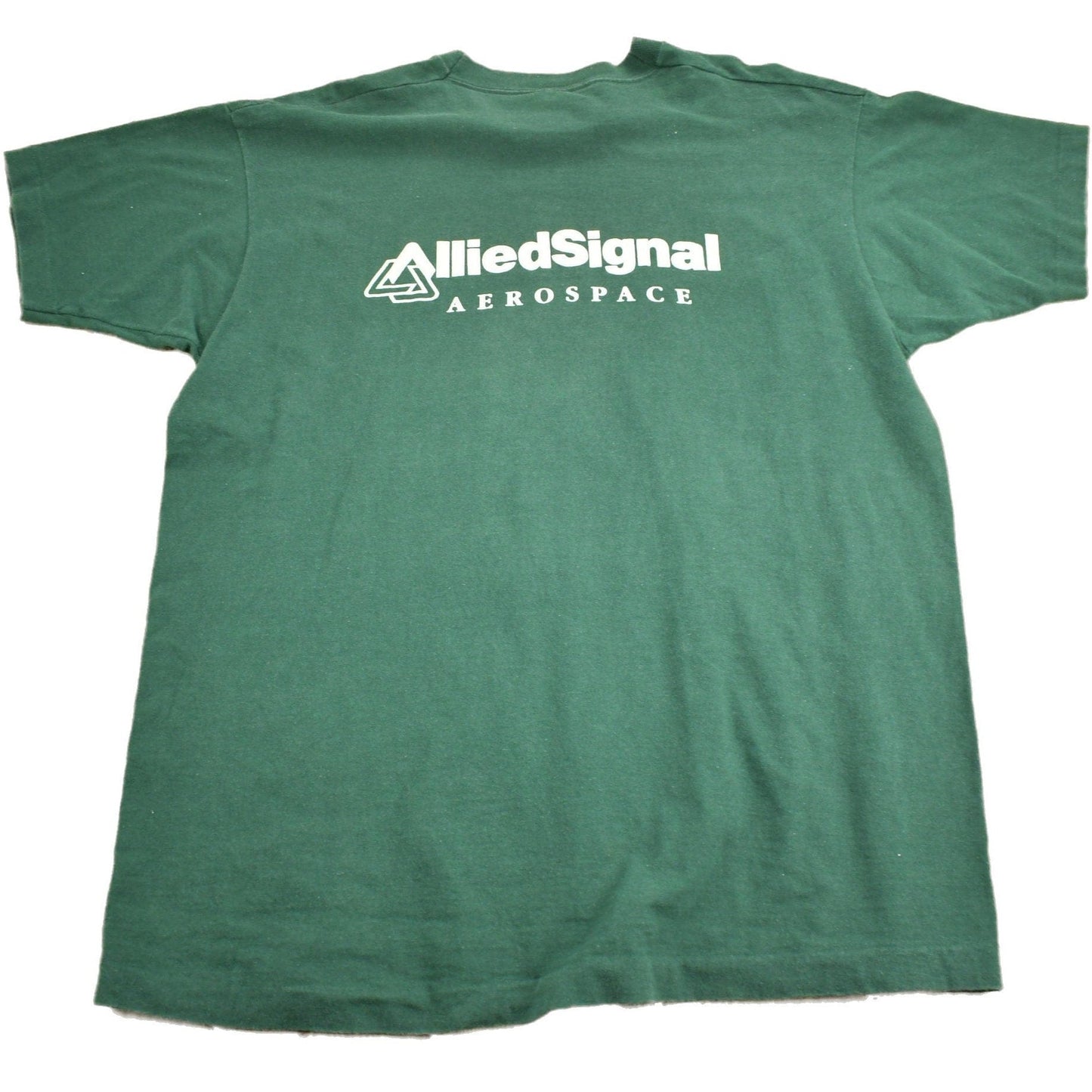 Vintage 1990s CFC Free And Friendly Allied Signal Aerospace Graphic T Shirt Men's XL