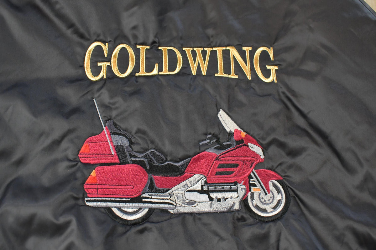 Vintage 1990s Honda Goldwing Promo Satin Bomber Jacket Men's 3XL