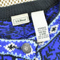 Vintage 1990s LL Bean Women's All Over Pattern Cotton Knit Cardigan Sweater Women's M