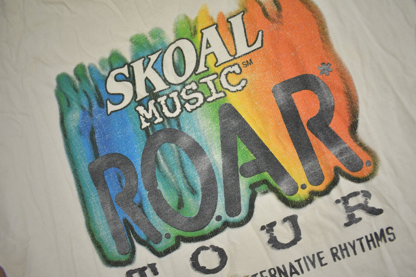 Vintage 1990s Skoal Music Roar Tour Graphic T Shirt Men's XL