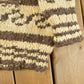 Vintage 1970s Cowichan Wool Full Zip Hand Knit Sweater Men's L