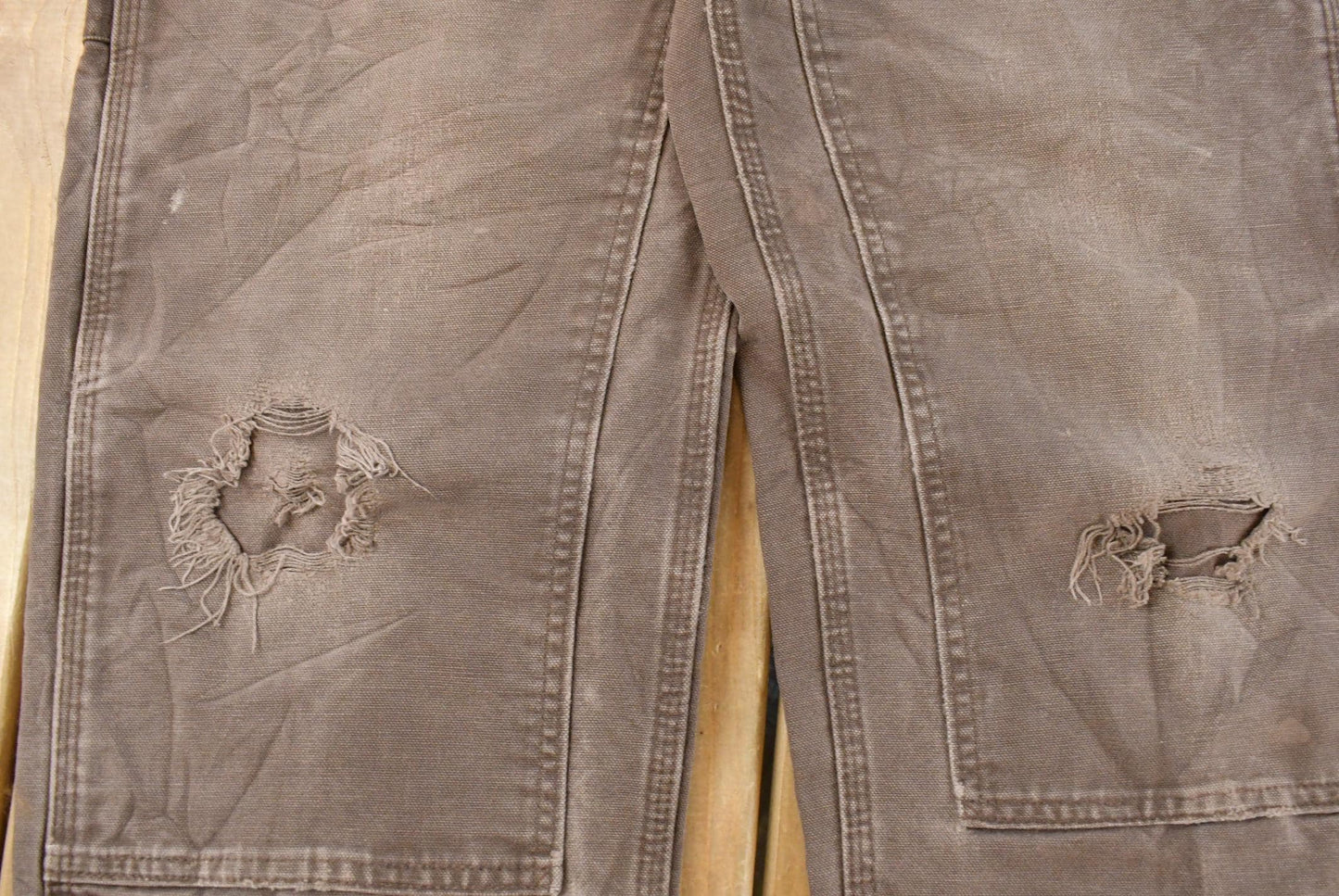 Vintage 2000s Thrashed Carhartt Double Knee Work Pants Men's 33 x 30