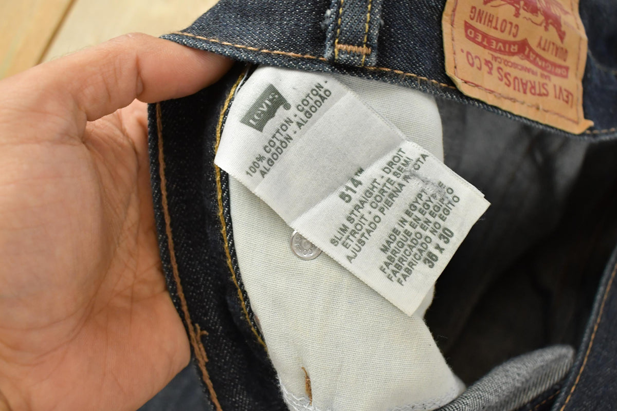 Vintage 2000s Levi's 514 Slim Straight Denim Jeans Men's 36 x 30.5