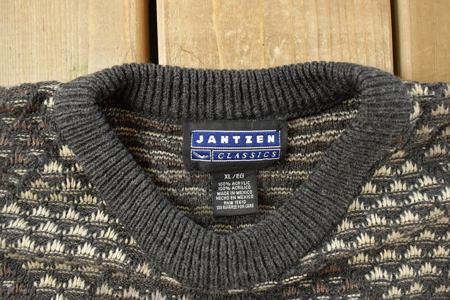 Vintage 1990s Jantzen Knit Crewneck Sweater Mens XL
