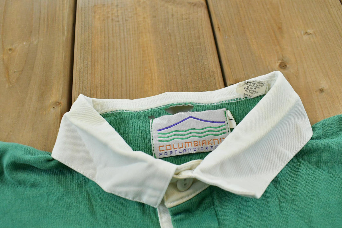 Vintage 1990s Ireland Embroidered Long Sleeve Polo Rugby Shirt Men's L