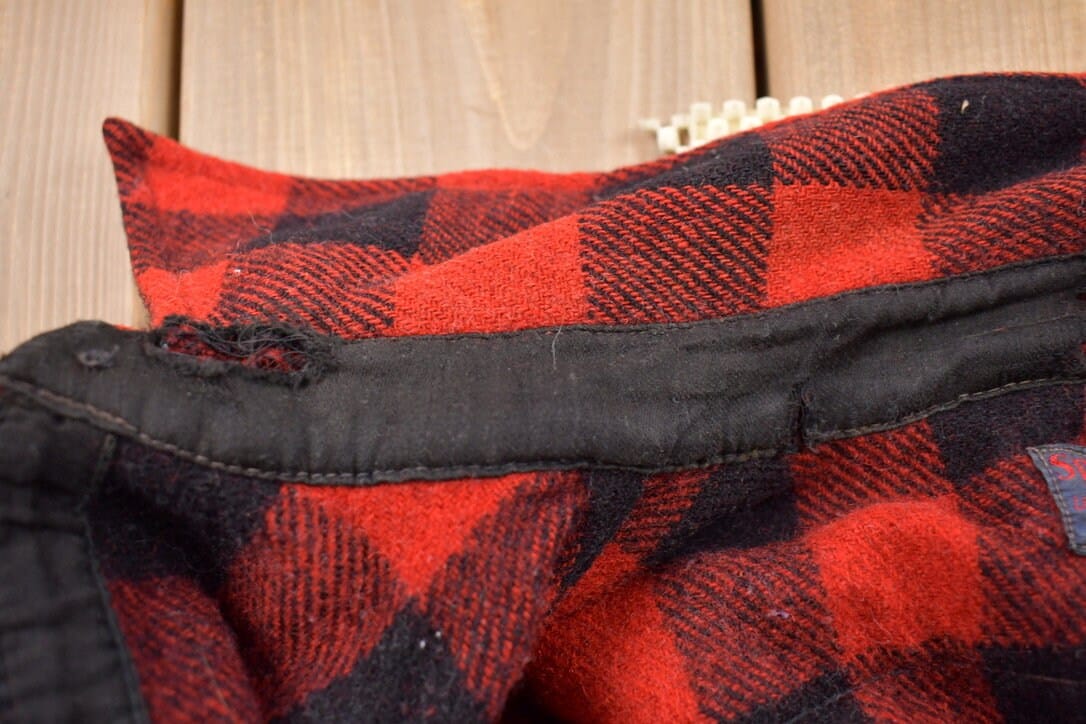 Vintage 1990s Sportclad JC Penney Plaid Flannel Button Up Shirt Men's Medium