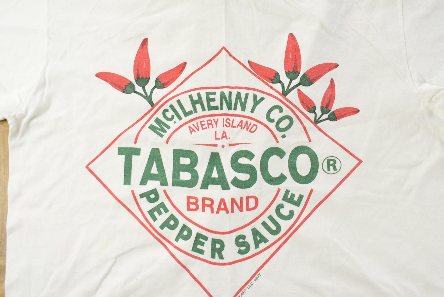 Vintage 1990s Tabasco Pepper Sauce Graphic T-Shirt Men's Large