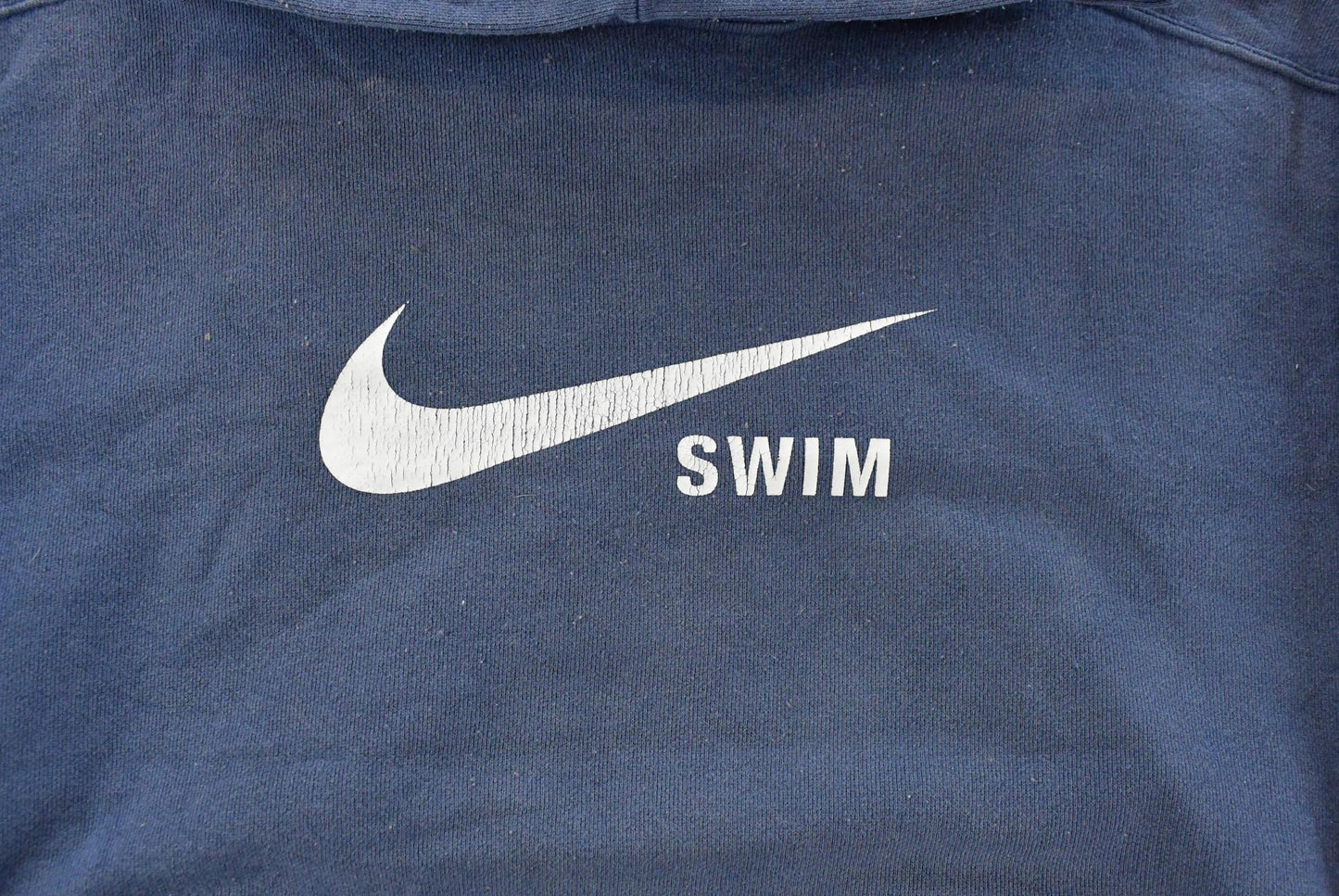 Vintage 2000s Nike Swim Big Swoosh Hoodie Sweatshirt Mens Large