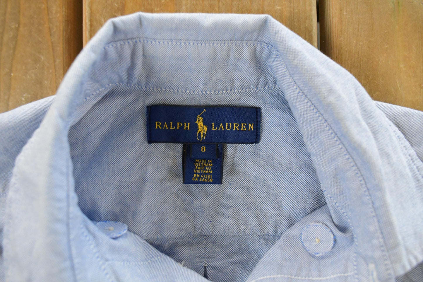 Vintage 2000s Polo Ralph Lauren Embroidered Button Up Shirt Youth M