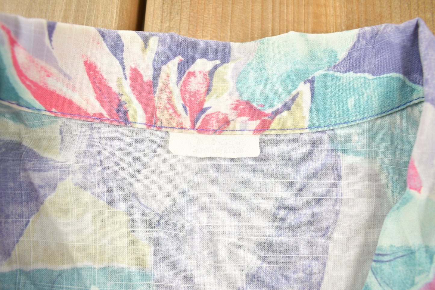 Vintage 1990s Floral Button Up Shirt Men's L