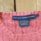 Vintage 1990s Ralph Lauren Sport Cable Knit Cotton T-Shirt Women's S