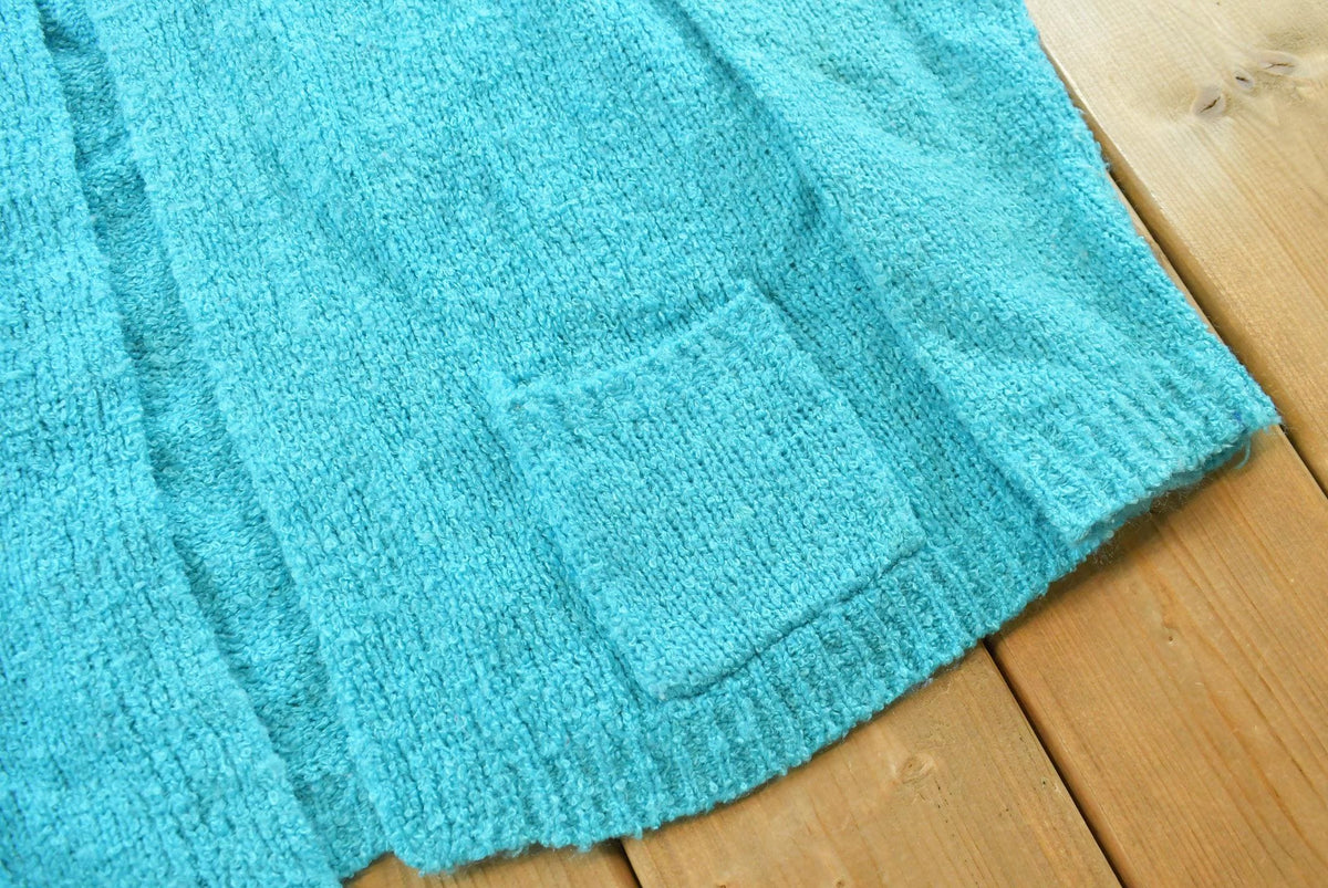 Vintage 1980s Serbin Buttonless Knit Cardigan Sweater Women's L