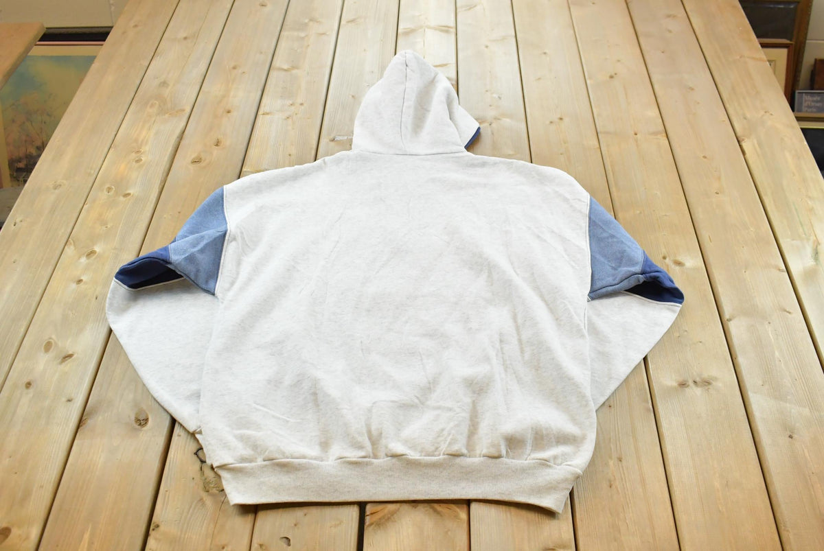 Vintage 1990s Artisans Elroy-Sparta Wisconsin Souvenir Quarter Zip Embroidered Hoodie Sweatshirt Mens XL / 90's Destination Streetwear