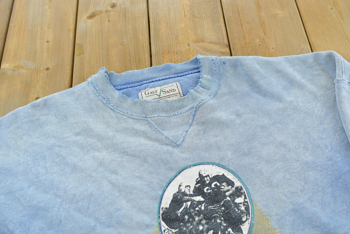 Vintage 1990s Thrashed Faded American Eagle Football Championship Crewneck Sweatshirt Men's XL
