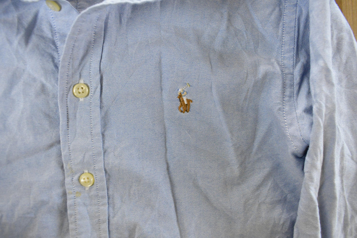 Vintage 2000s Polo Ralph Lauren Embroidered Button Up Shirt Youth M