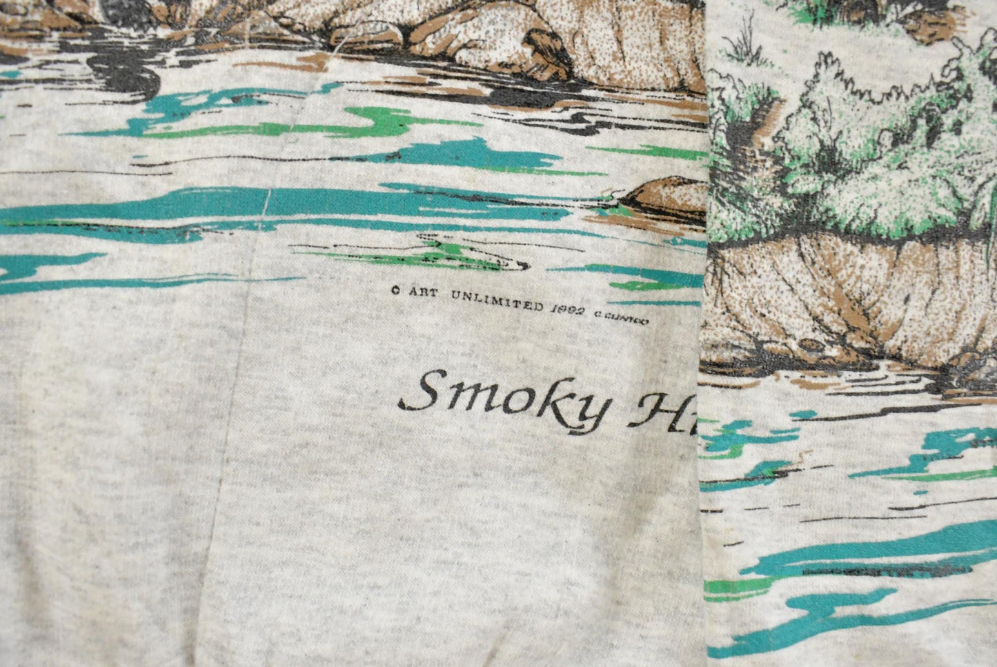 Vintage 1990s Bears Smoky Hills Henley Sweatshirt Men's L