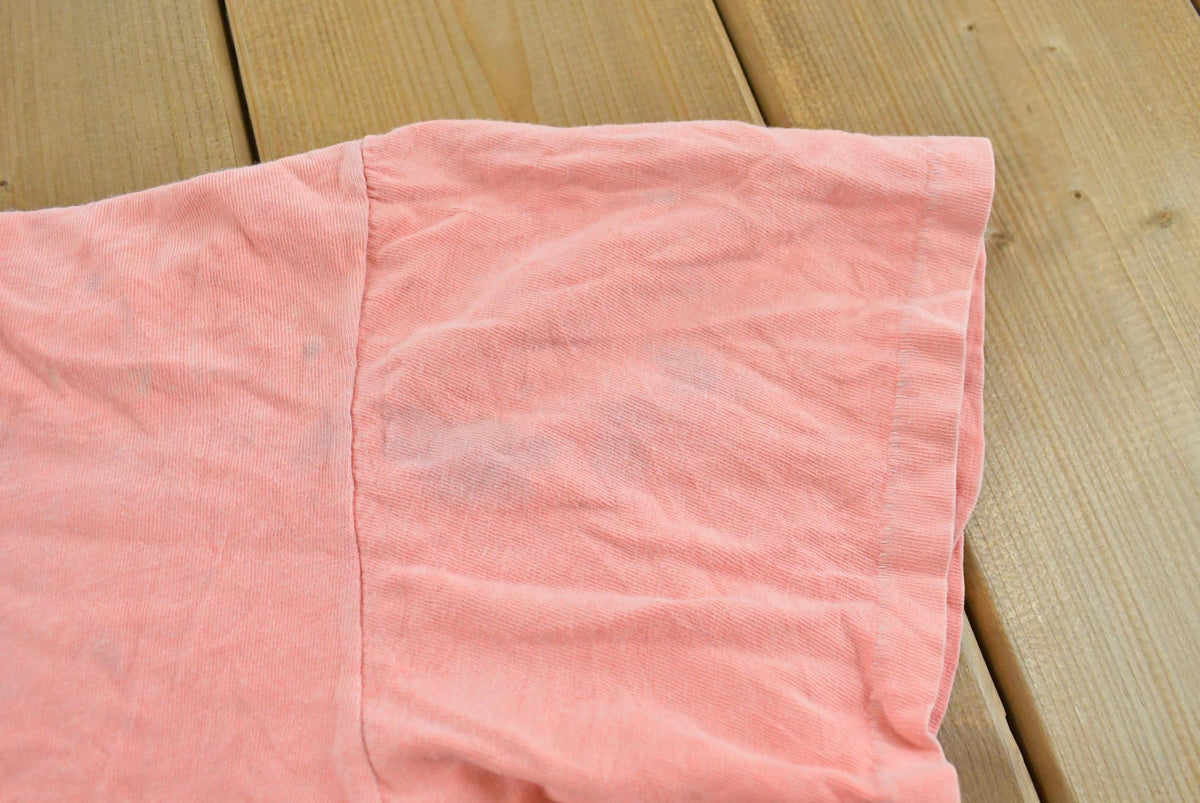 Vintage 1980s Blank Pink T-Shirt Men's M