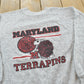 Vintage 1980s University Of Maryland Terrapins Collegiate Crewneck Raglan Sweatshirt Men's M