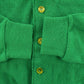 Vintage 1980s Jantzen Green Knit Cardigan Sweater Men's M