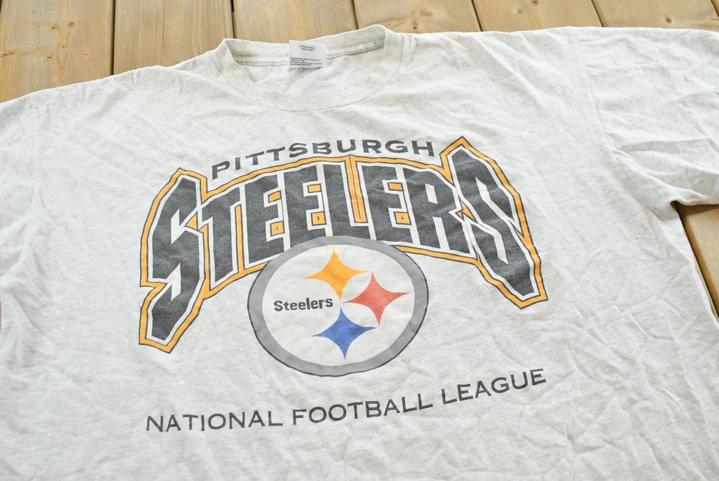 Vintage Logo Athletic 1990s Pittsburgh Steelers NFL Logo Athletic T-Shirt Mens 2XL